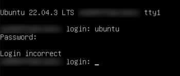Ubuntu Login Prompt That Says Login Failed.