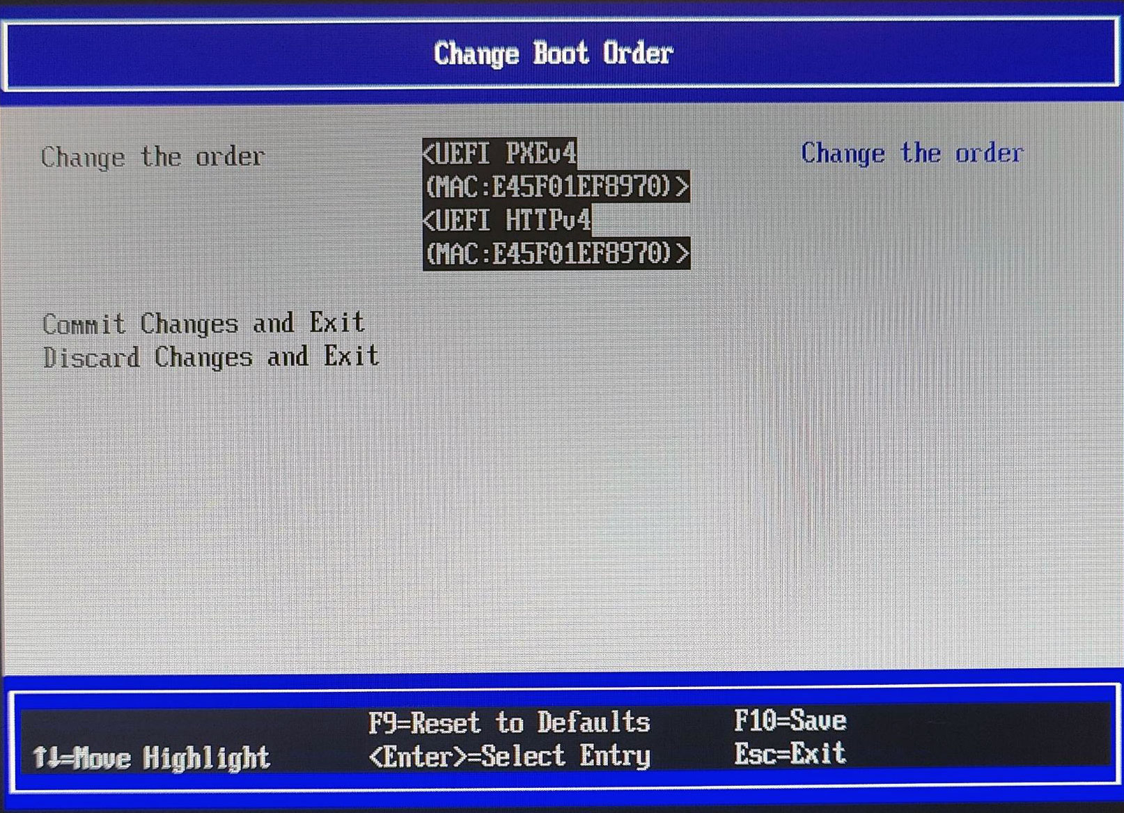Pi UEFI Boot Order Change